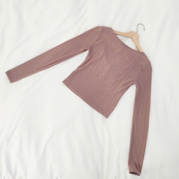 Dusty rose crop top - Picture 2 of 3